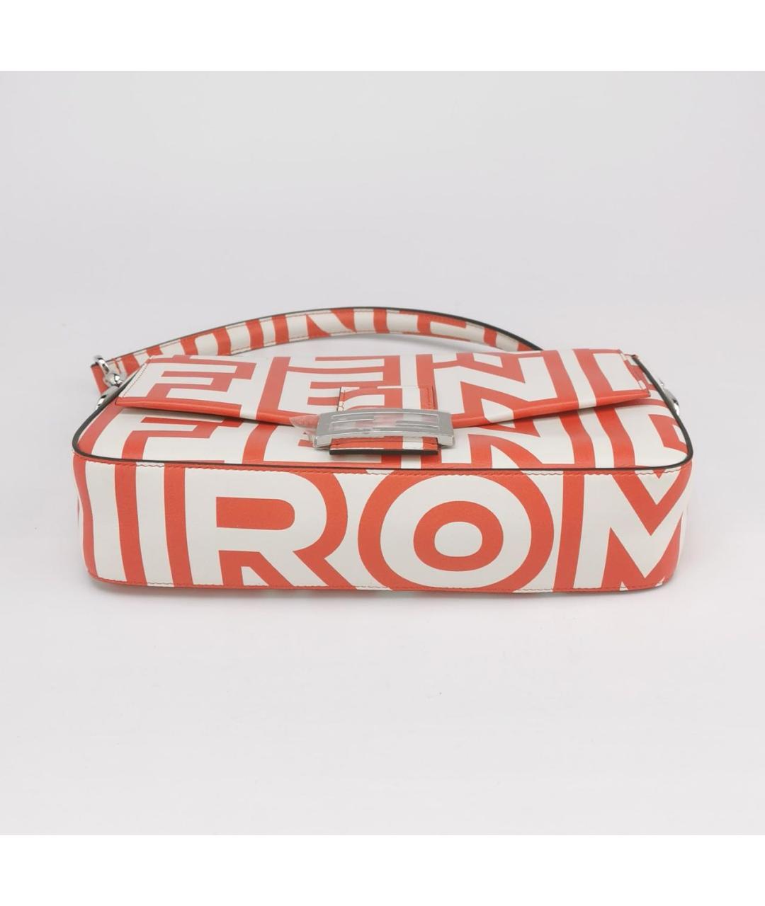 FENDI Красная кожаная сумка через плечо, фото 5