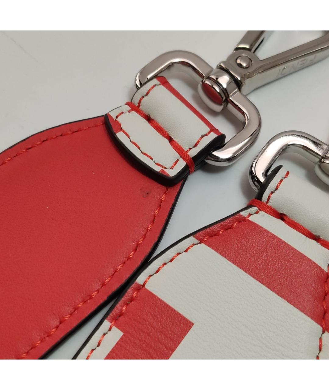 FENDI Красная кожаная сумка через плечо, фото 7