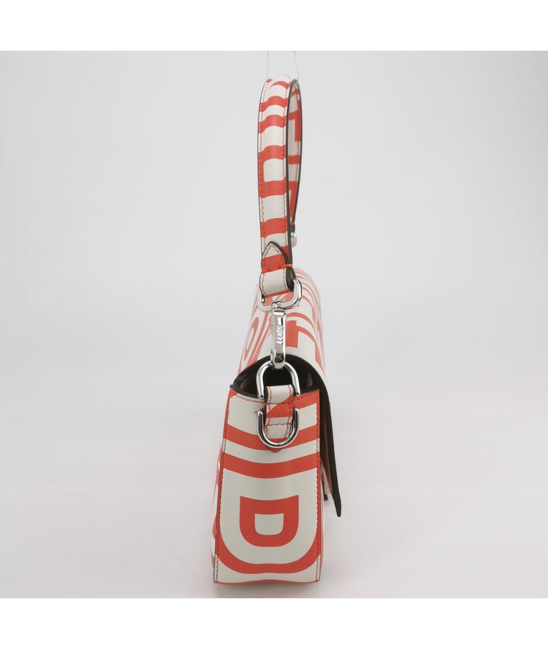 FENDI Красная кожаная сумка через плечо, фото 3