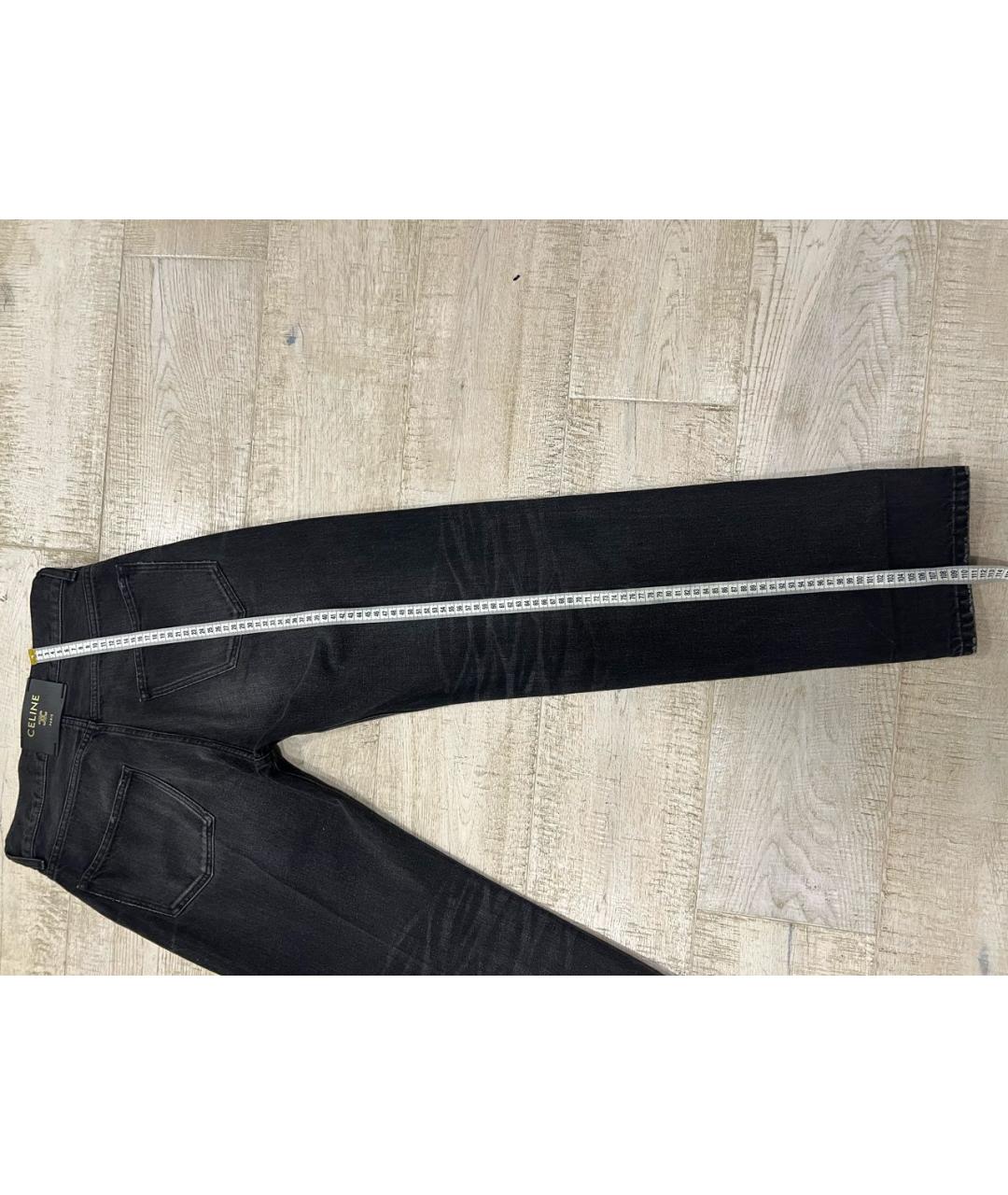 CELINE Черные прямые джинсы, фото 4
