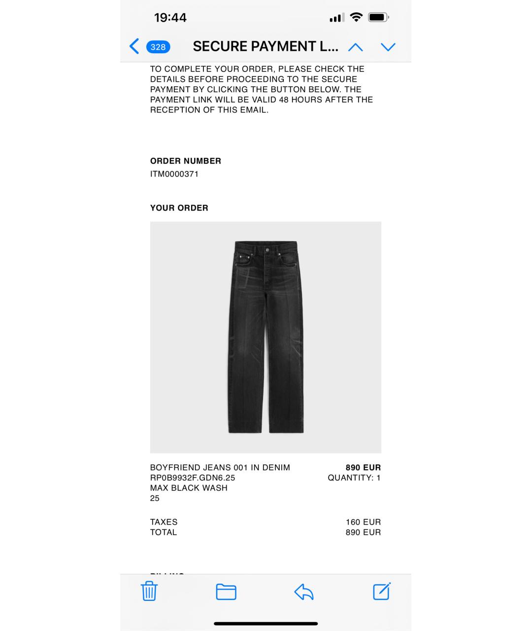 CELINE Черные прямые джинсы, фото 5