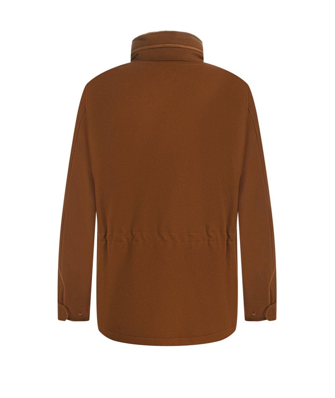 LORO PIANA Коричневая шерстяная куртка, фото 2