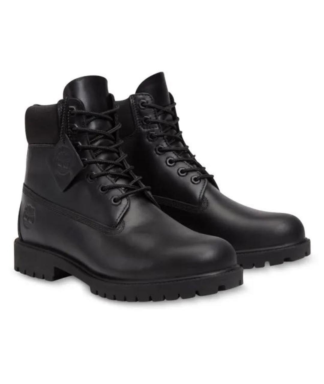 TIMBERLAND Черные высокие ботинки из искусственной кожи, фото 2