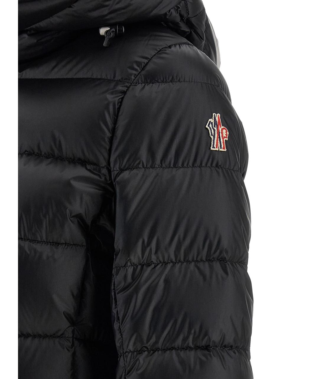 MONCLER GRENOBLE Черный полиамидовый пуховик, фото 4