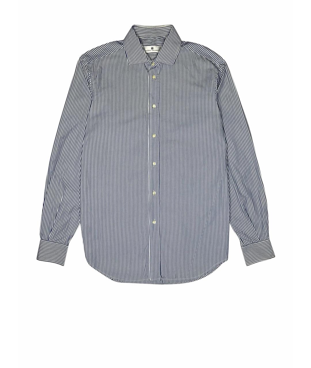 PIERRE BALMAIN Синяя хлопковая классическая рубашка, фото 1