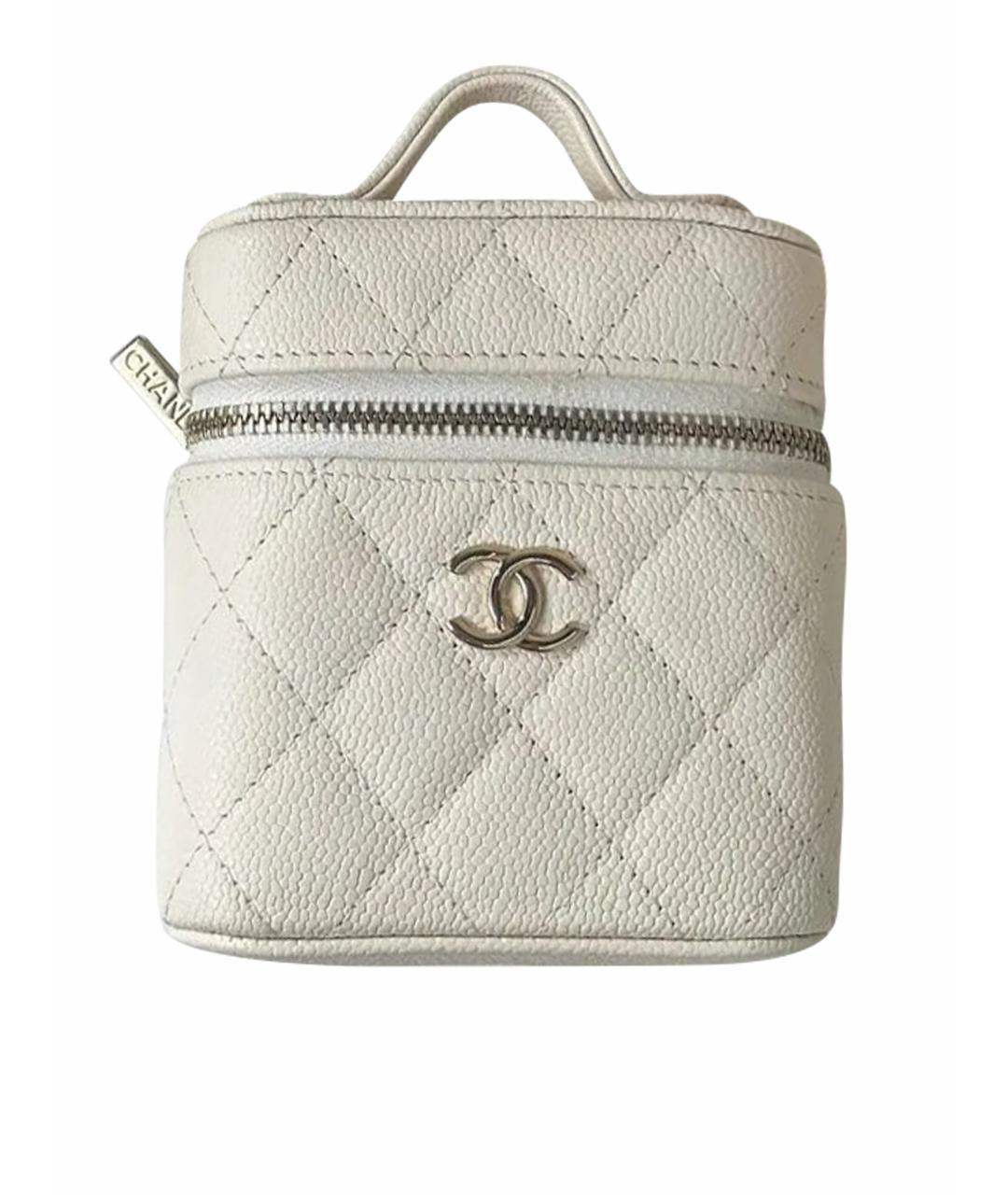 CHANEL Бежевая кожаная сумка через плечо, фото 1