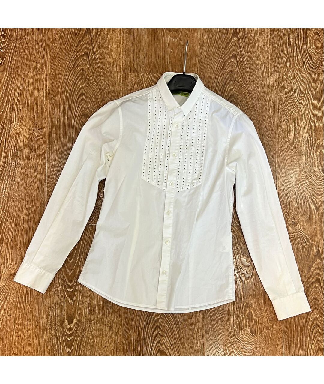 VERSACE JEANS COUTURE Белая хлопковая кэжуал рубашка, фото 8