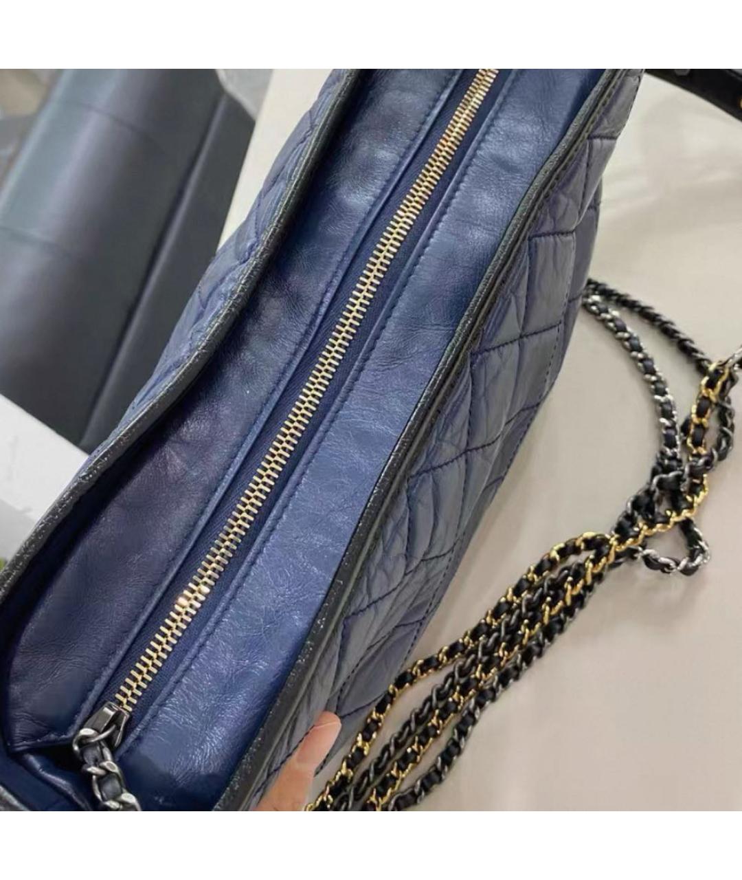 CHANEL Синяя сумка через плечо, фото 6