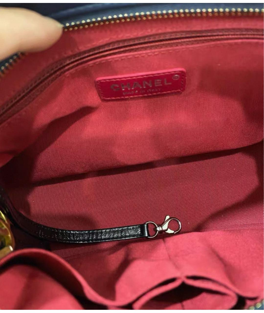 CHANEL Синяя сумка через плечо, фото 3