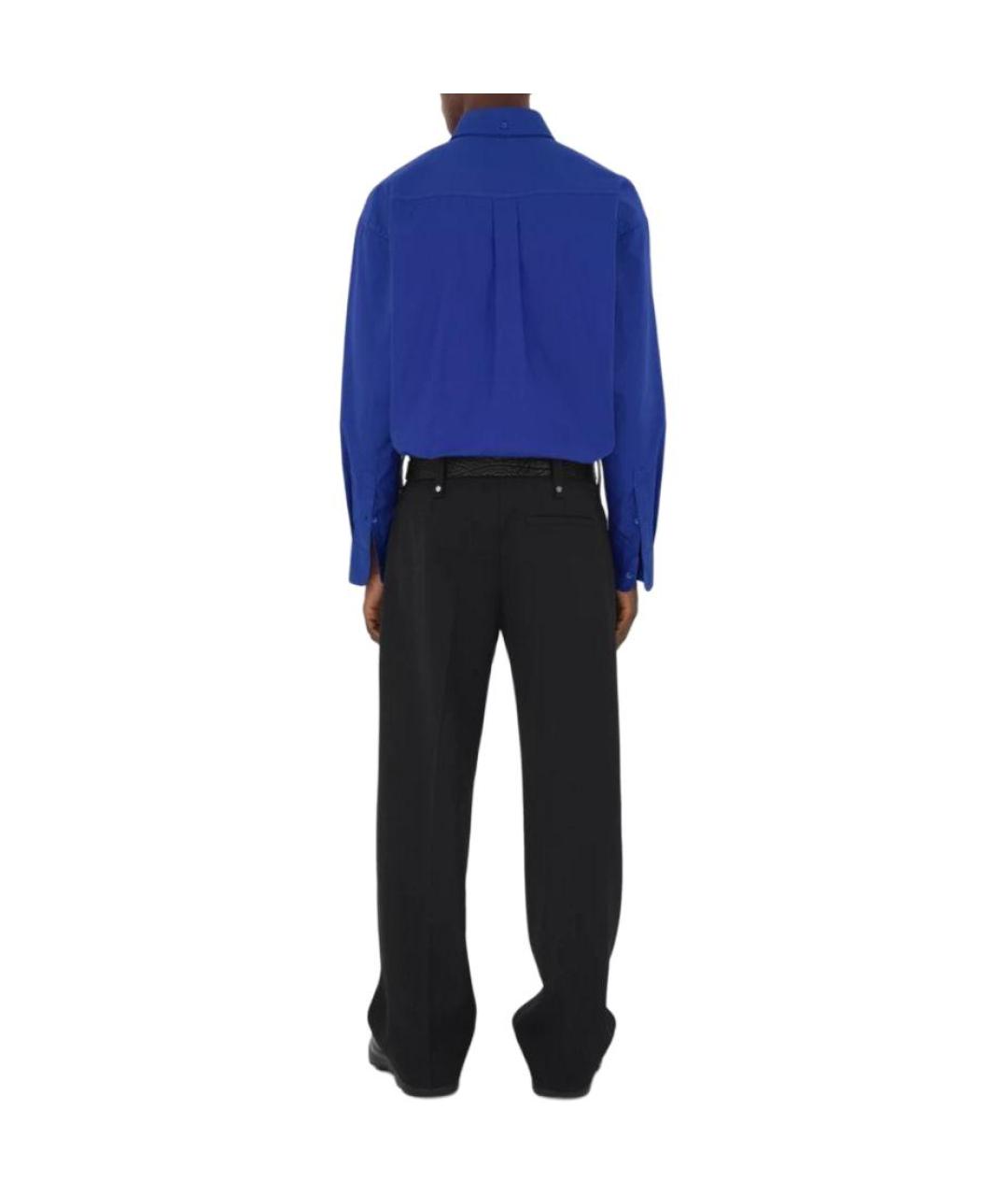 BURBERRY Синяя кэжуал рубашка, фото 4