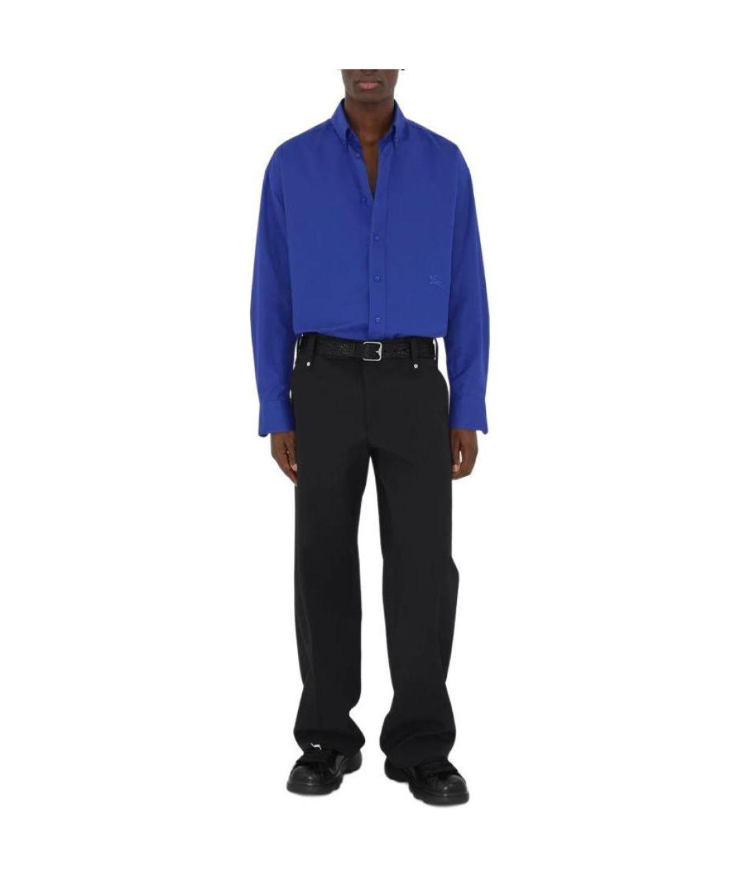 BURBERRY Синяя кэжуал рубашка, фото 3