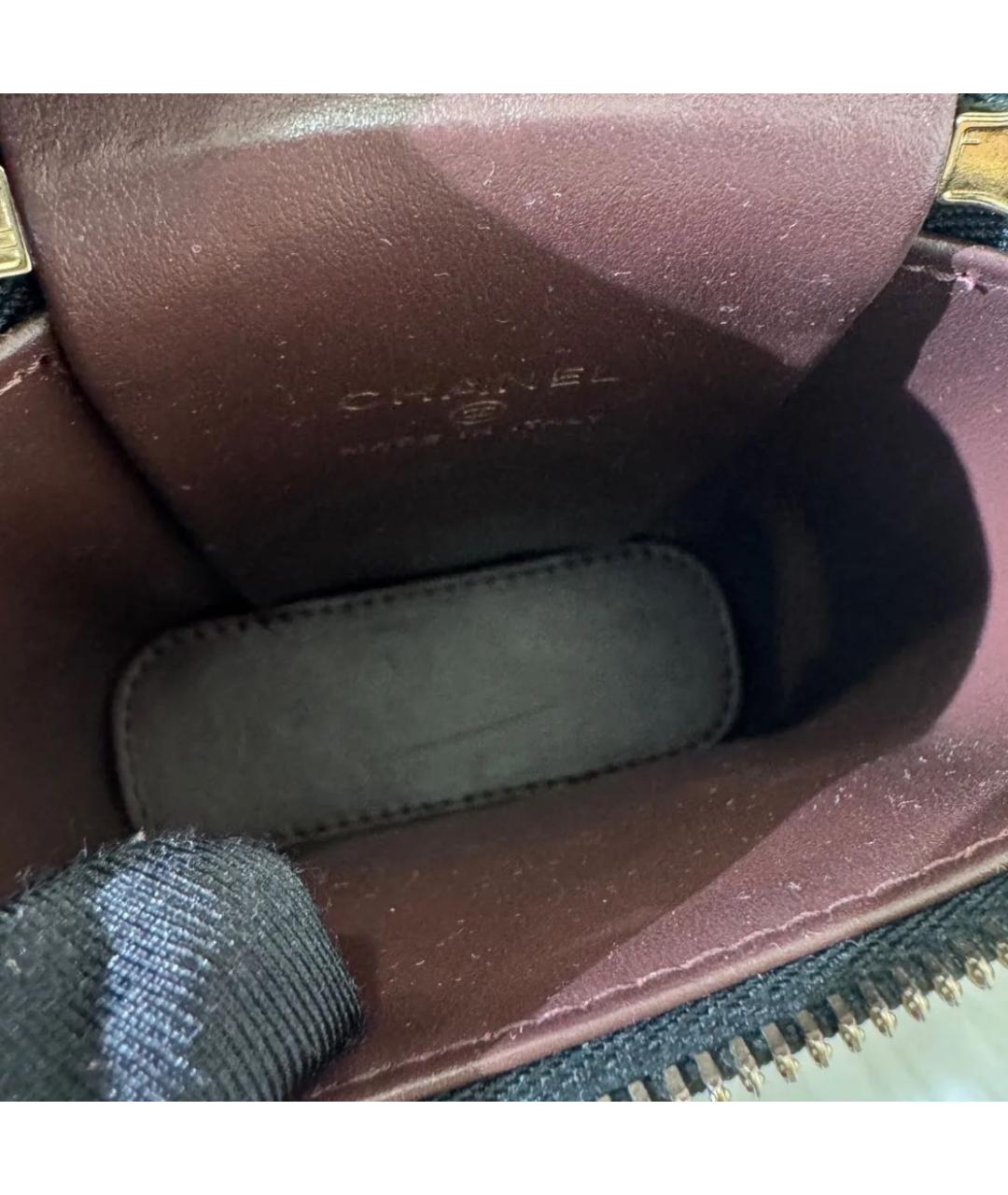 CHANEL Черная кожаная сумка через плечо, фото 4