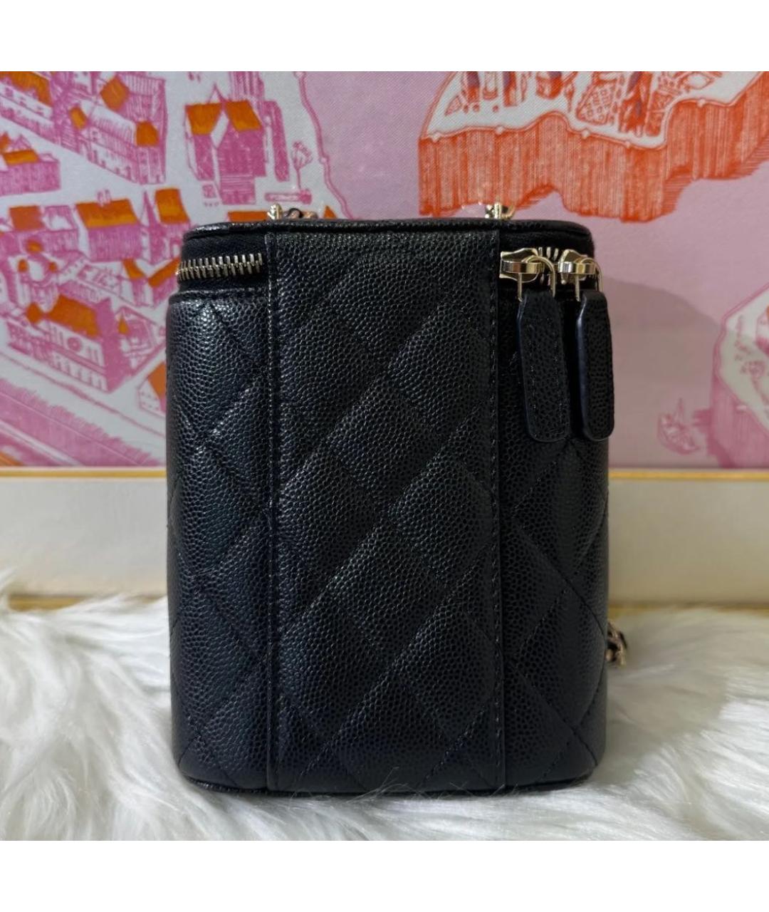 CHANEL Черная кожаная сумка через плечо, фото 2