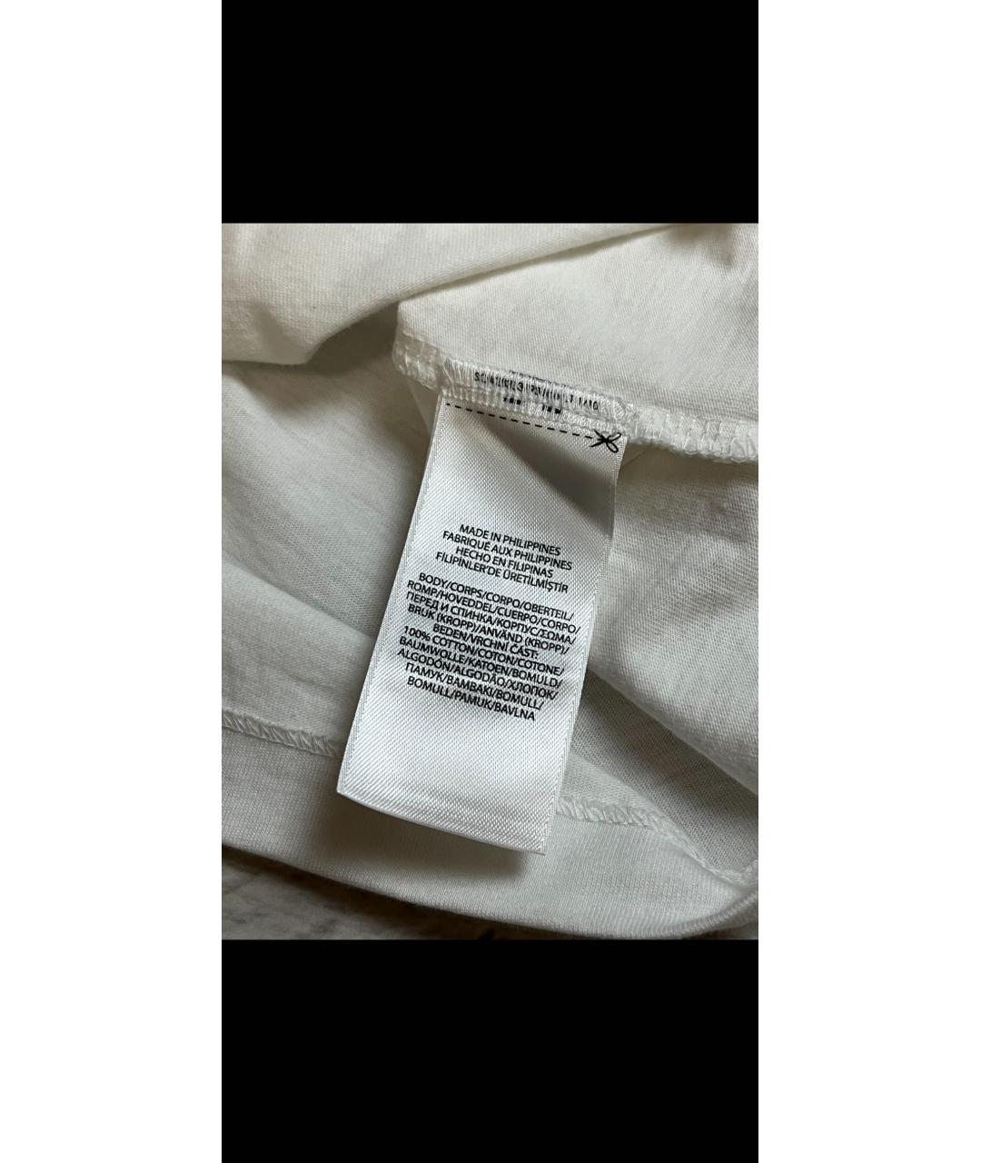 POLO RALPH LAUREN Белая хлопковая футболка, фото 4