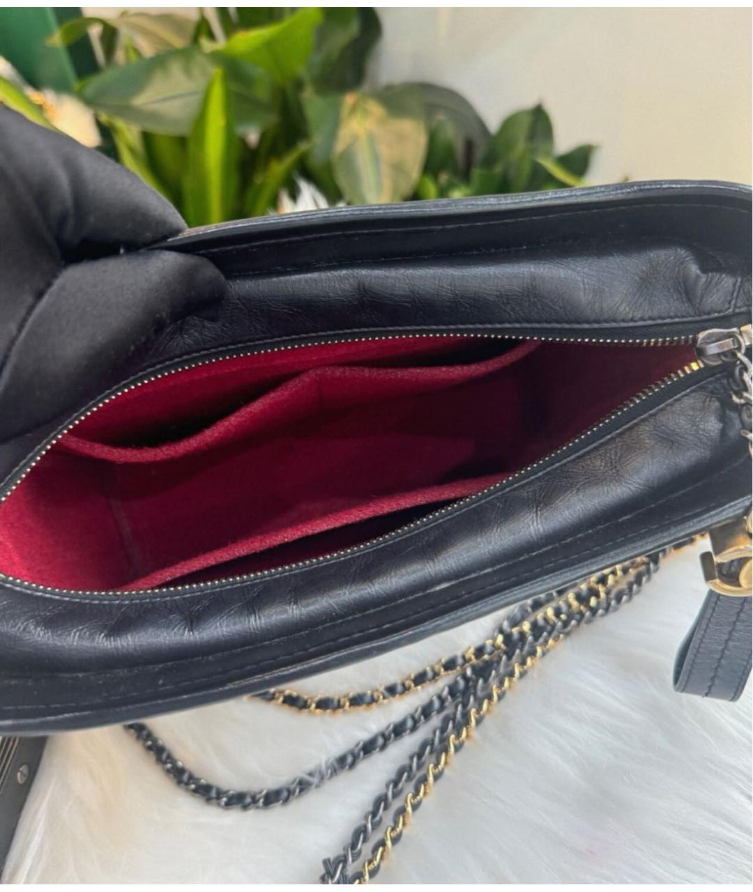 CHANEL Черная кожаная сумка через плечо, фото 5