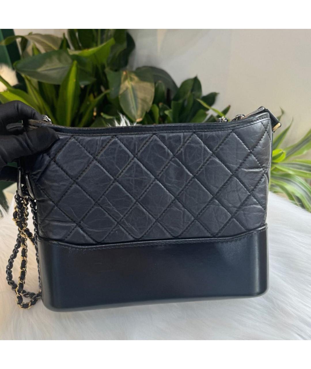 CHANEL Черная кожаная сумка через плечо, фото 2