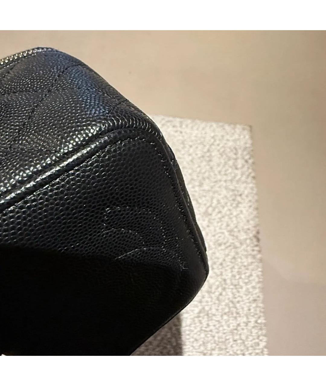 CHANEL Черная кожаная сумка через плечо, фото 7