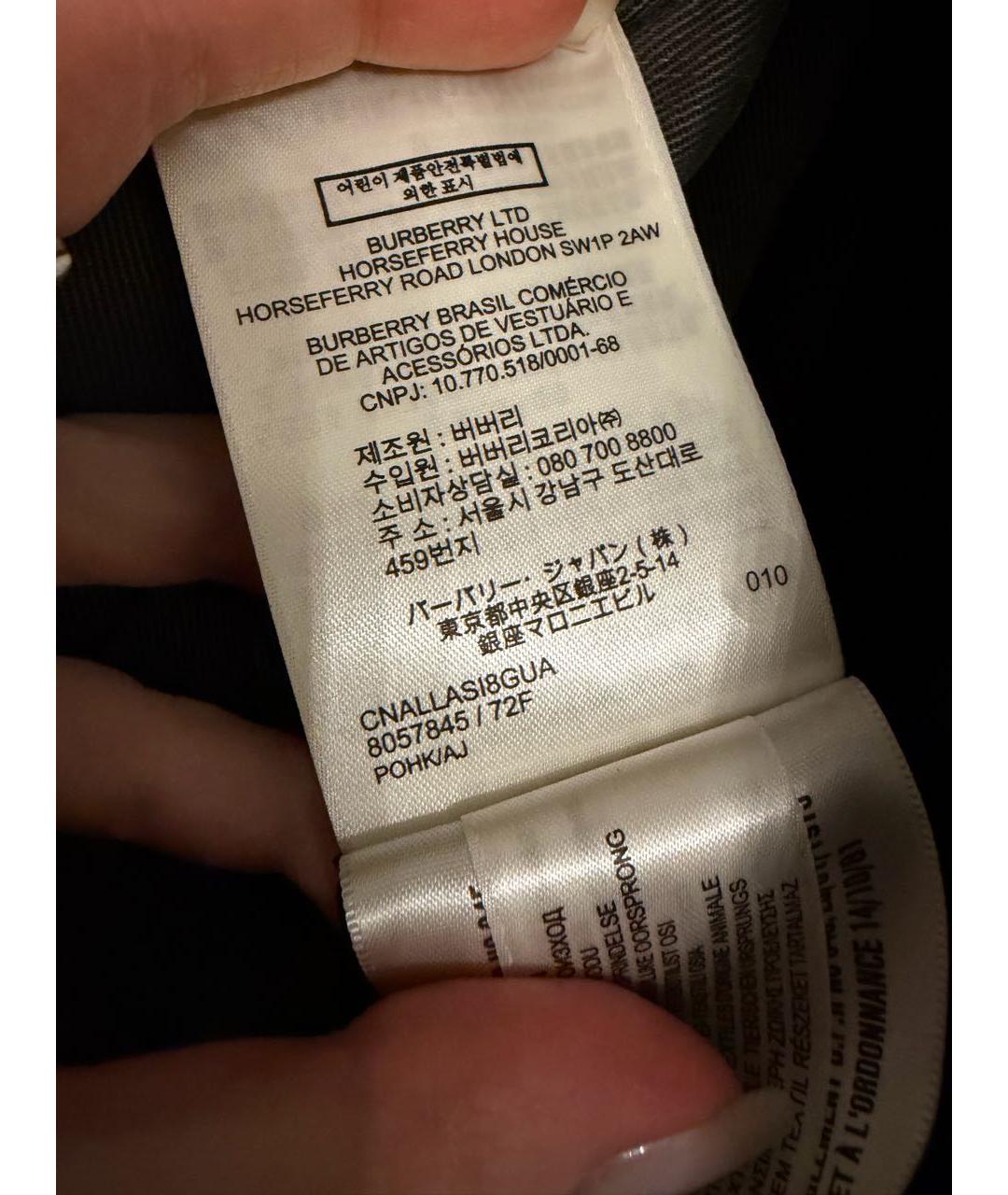 BURBERRY Темно-синий пуховик, фото 5