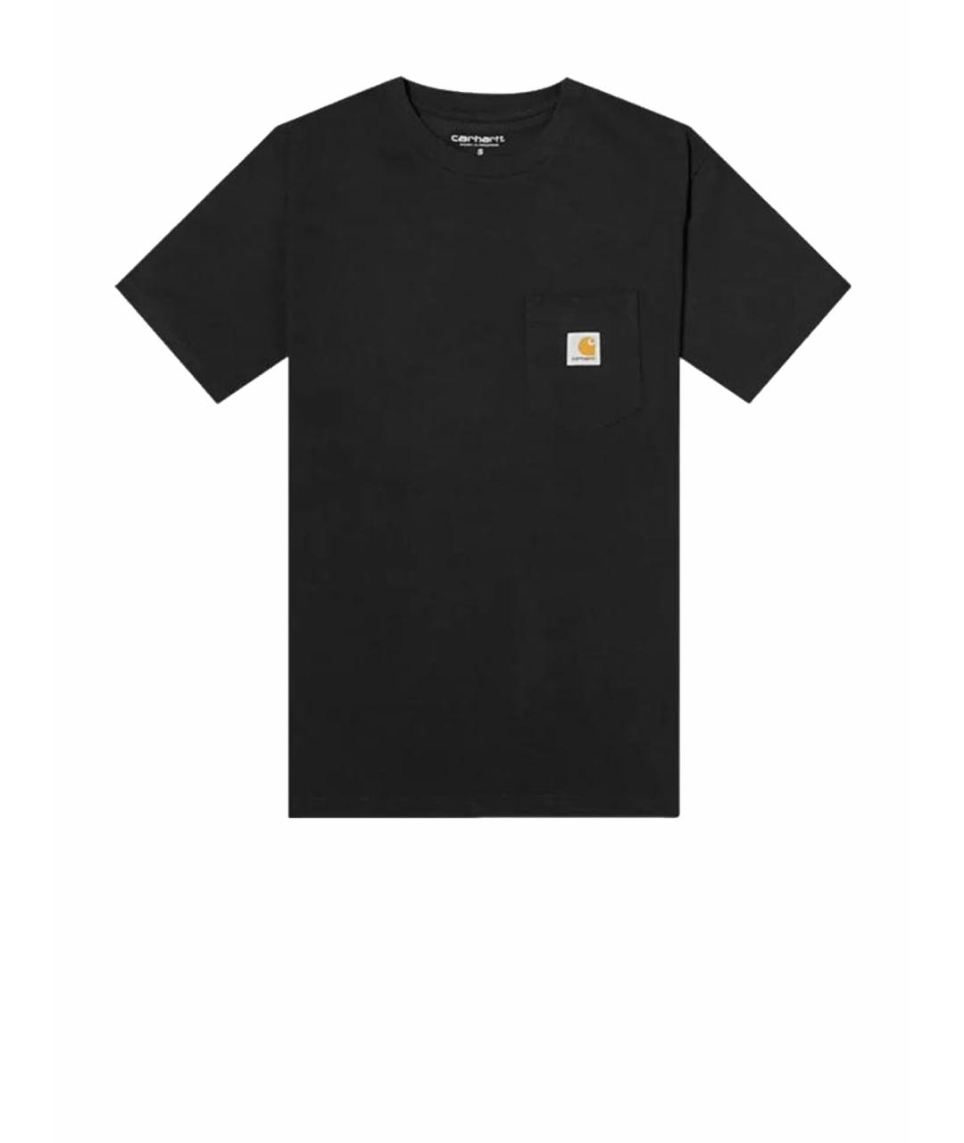 CARHARTT WIP Черная хлопковая футболка, фото 1