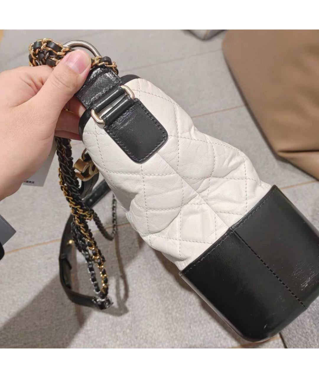 CHANEL Белая сумка через плечо, фото 3