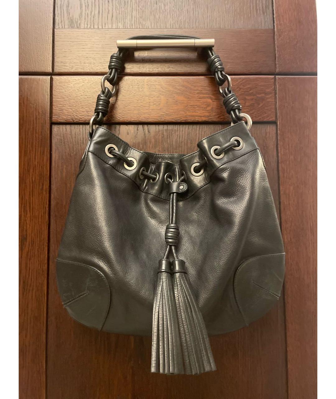 BALLY Черная кожаная сумка тоут, фото 9