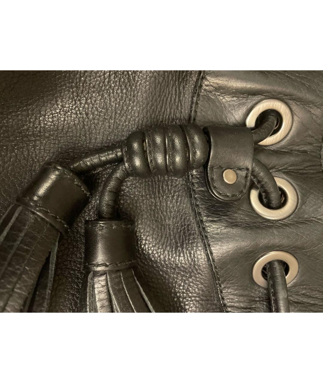 BALLY Черная кожаная сумка тоут, фото 6