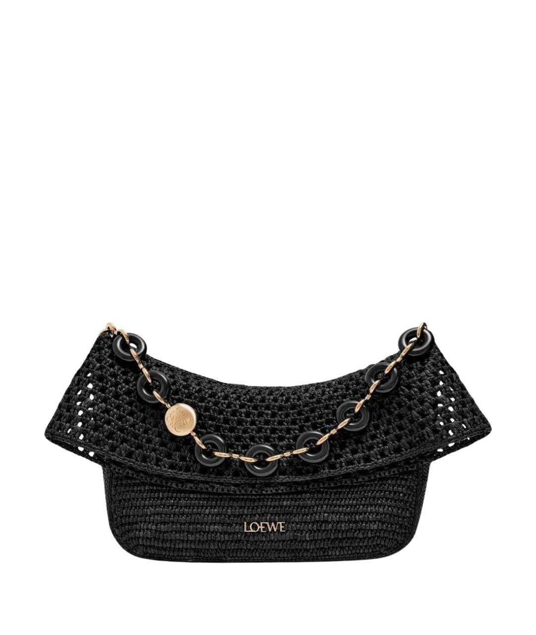 LOEWE Черная кожаная сумка через плечо, фото 1