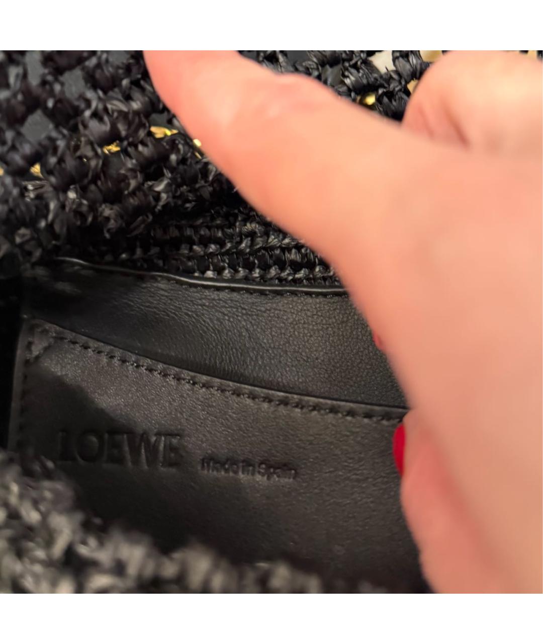 LOEWE Черная кожаная сумка через плечо, фото 7