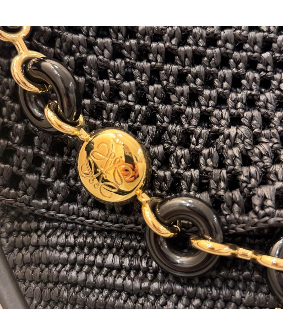 LOEWE Черная кожаная сумка через плечо, фото 5