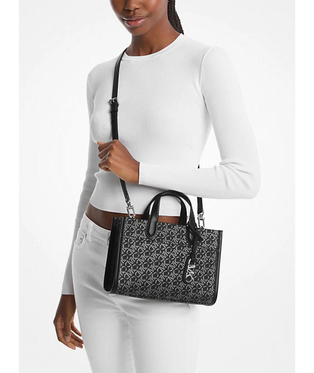 MICHAEL KORS Черная сумка с короткими ручками, фото 5