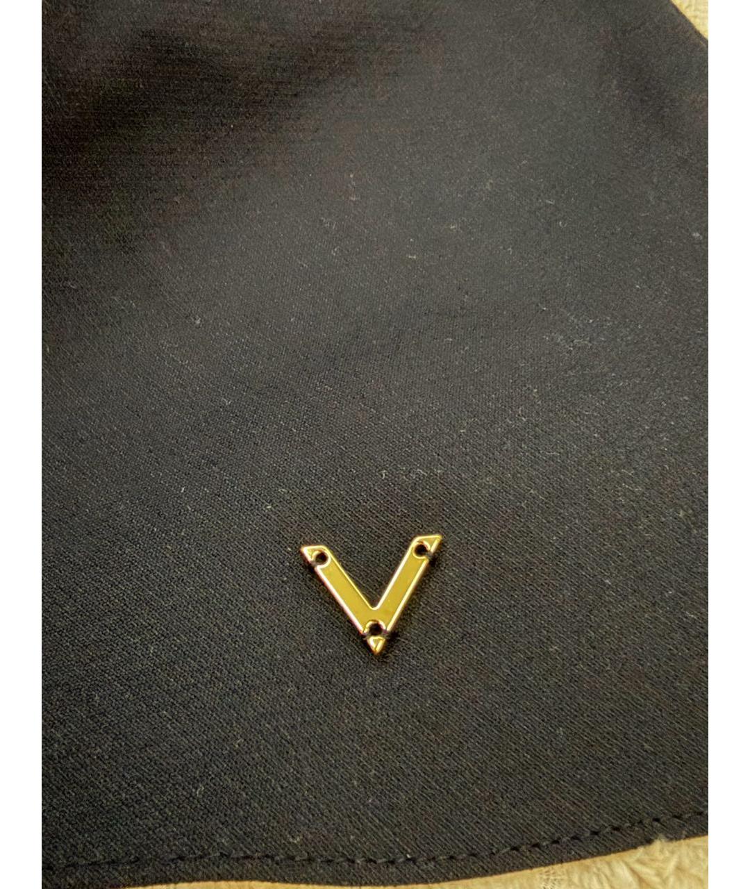 VALENTINO Черная шерстяная юбка мини, фото 4