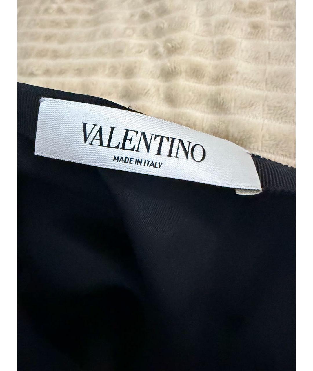 VALENTINO Черная шерстяная юбка мини, фото 3