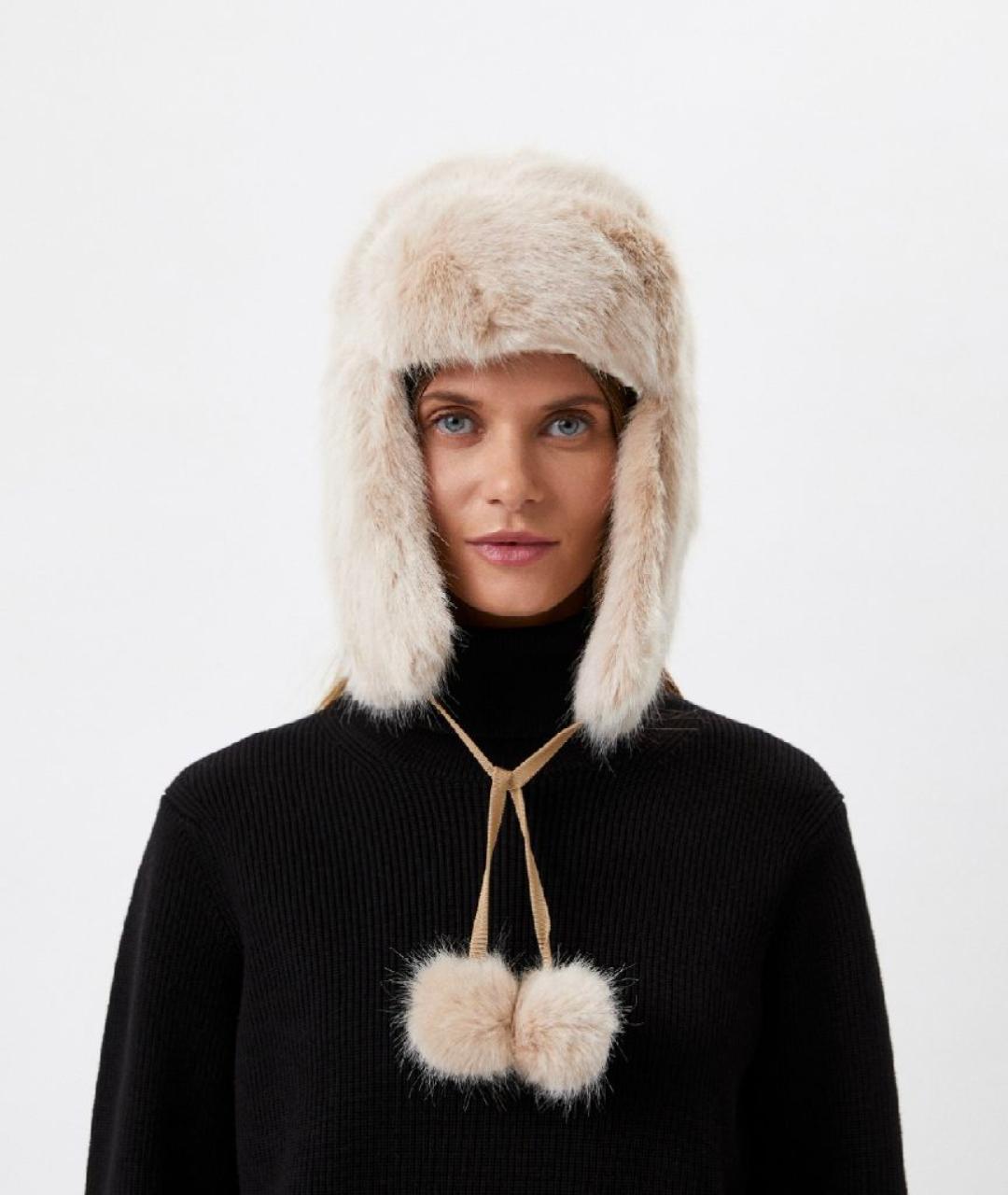 MAX&CO Бежевая шапка, фото 5