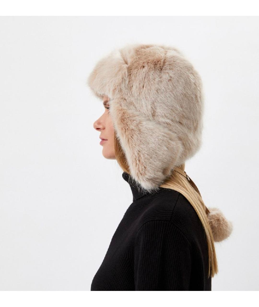 MAX&CO Бежевая шапка, фото 4