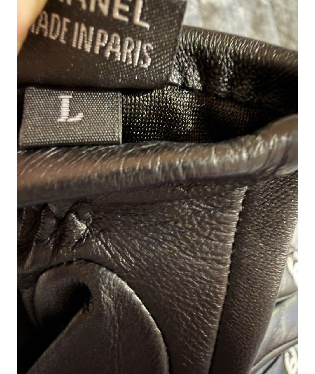 CHANEL Черные кожаные перчатки, фото 5