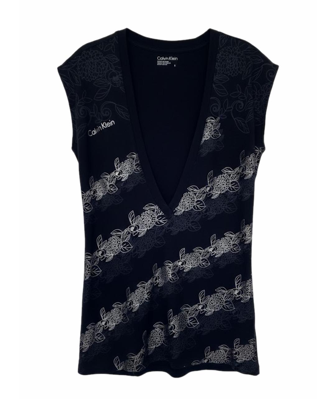 CALVIN KLEIN Черная хлопковая футболка, фото 4