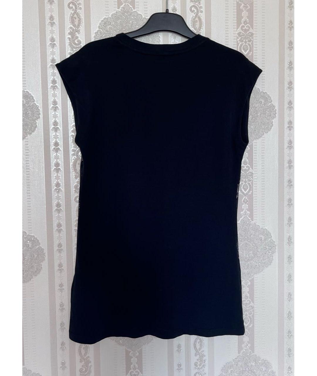 CALVIN KLEIN Черная хлопковая футболка, фото 2