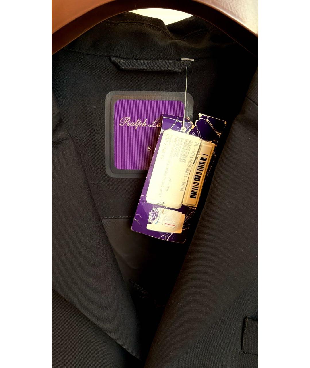 RALPH LAUREN PURPLE LABEL Темно-синяя синтетическая куртка, фото 6