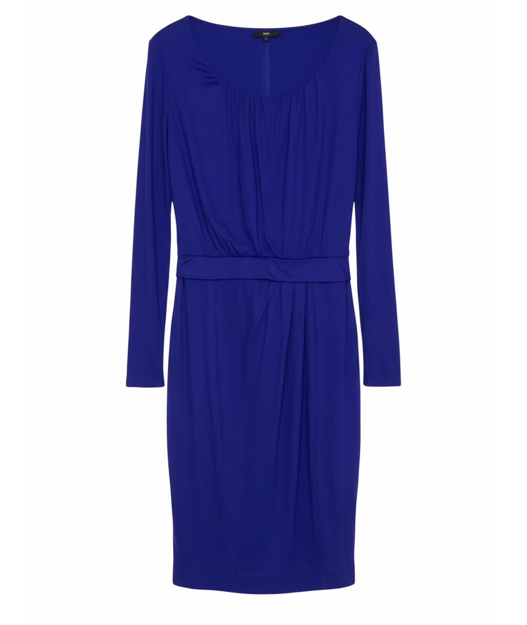 HUGO BOSS Синее вискозное повседневное платье, фото 1