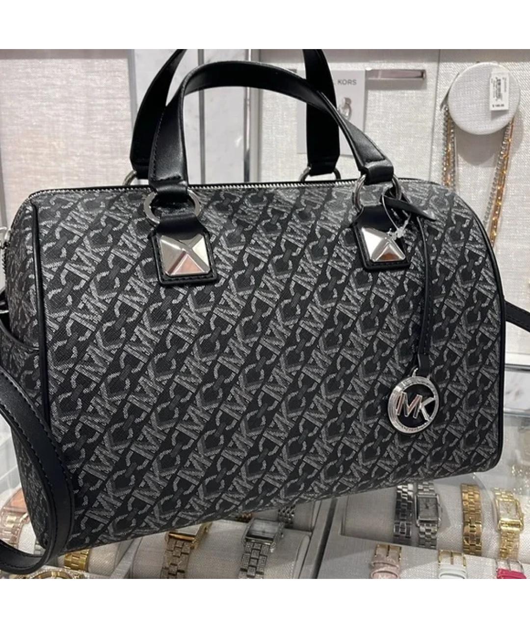 MICHAEL KORS Черная сумка с короткими ручками, фото 4