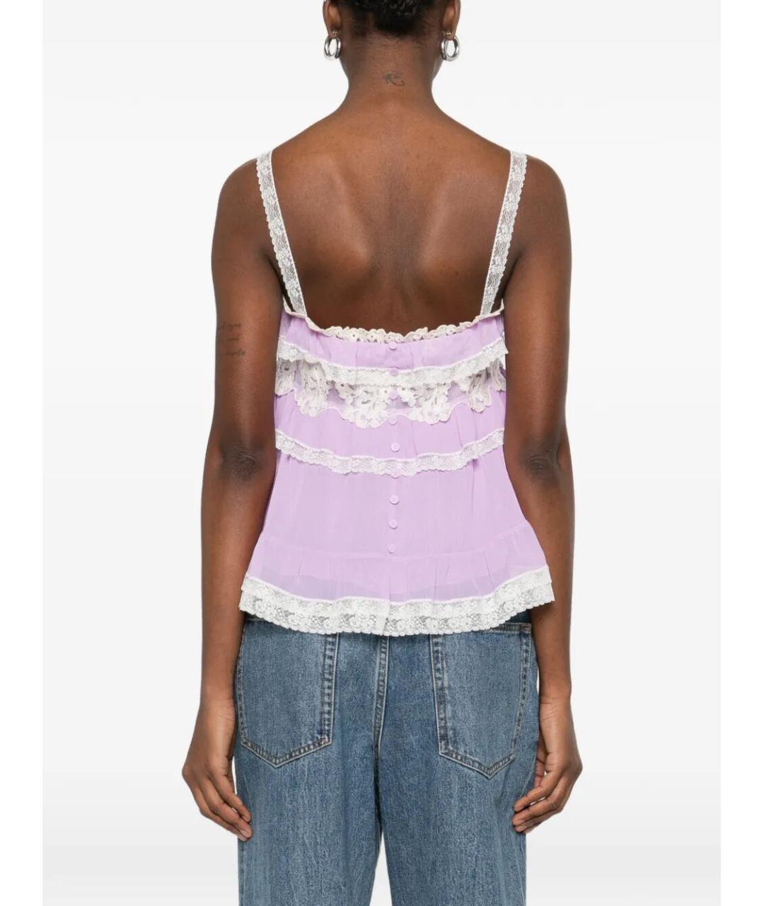 ALBERTA FERRETTI Розовая ацетатная майка, фото 5