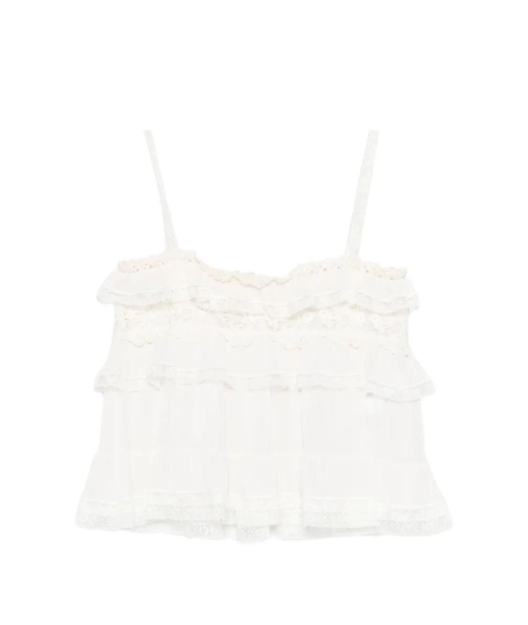 ALBERTA FERRETTI Белая ацетатная блузы, фото 1