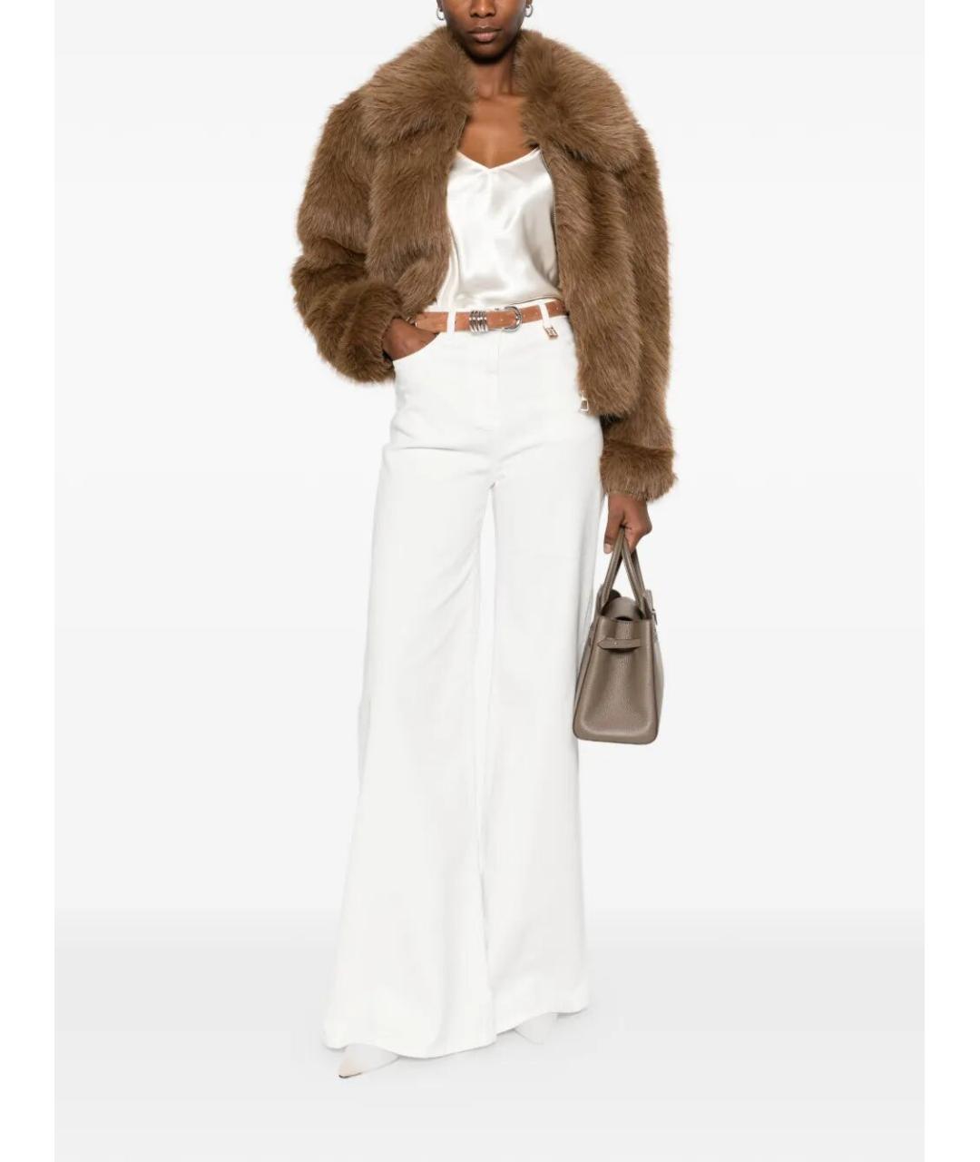 ALBERTA FERRETTI Белая хлопковая блузы, фото 2