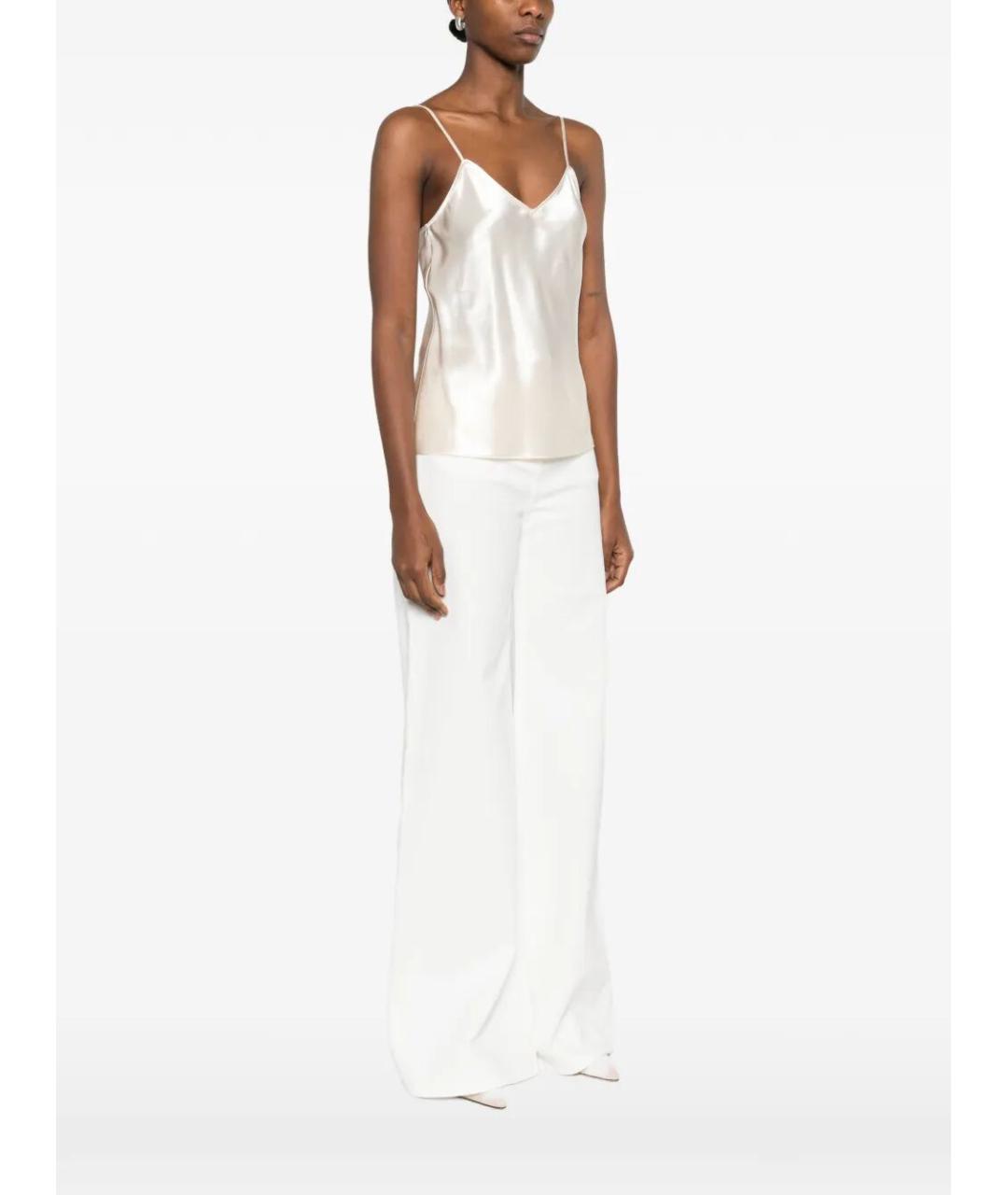 ALBERTA FERRETTI Белая хлопковая блузы, фото 5