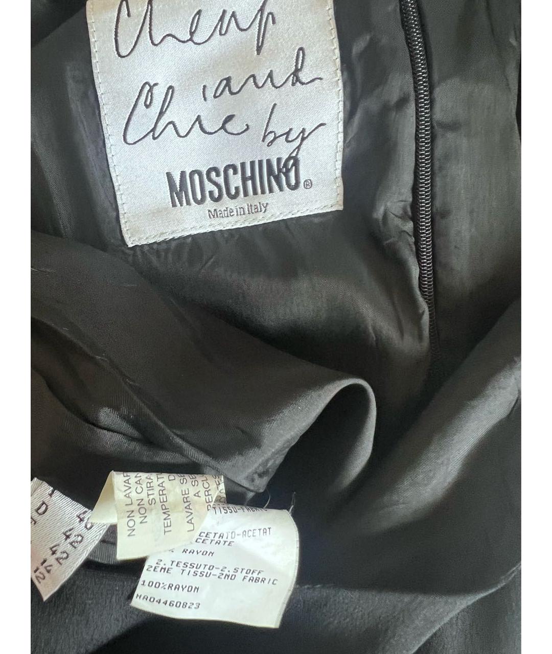 MOSCHINO Черное повседневное платье, фото 3