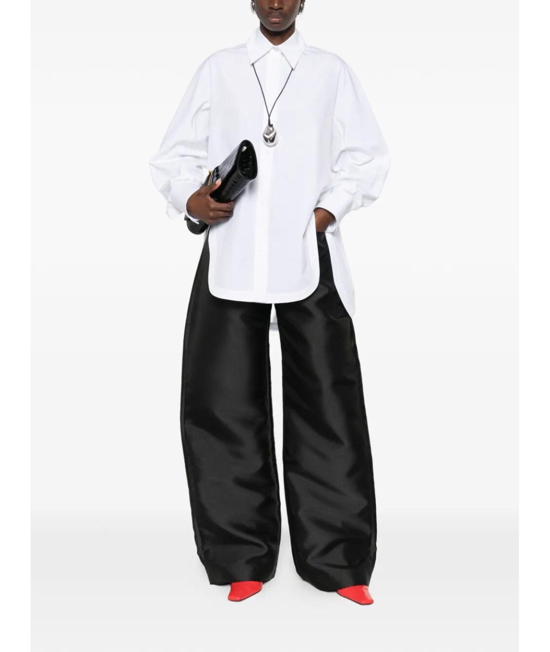 SPORTMAX Белая хлопковая рубашка, фото 2