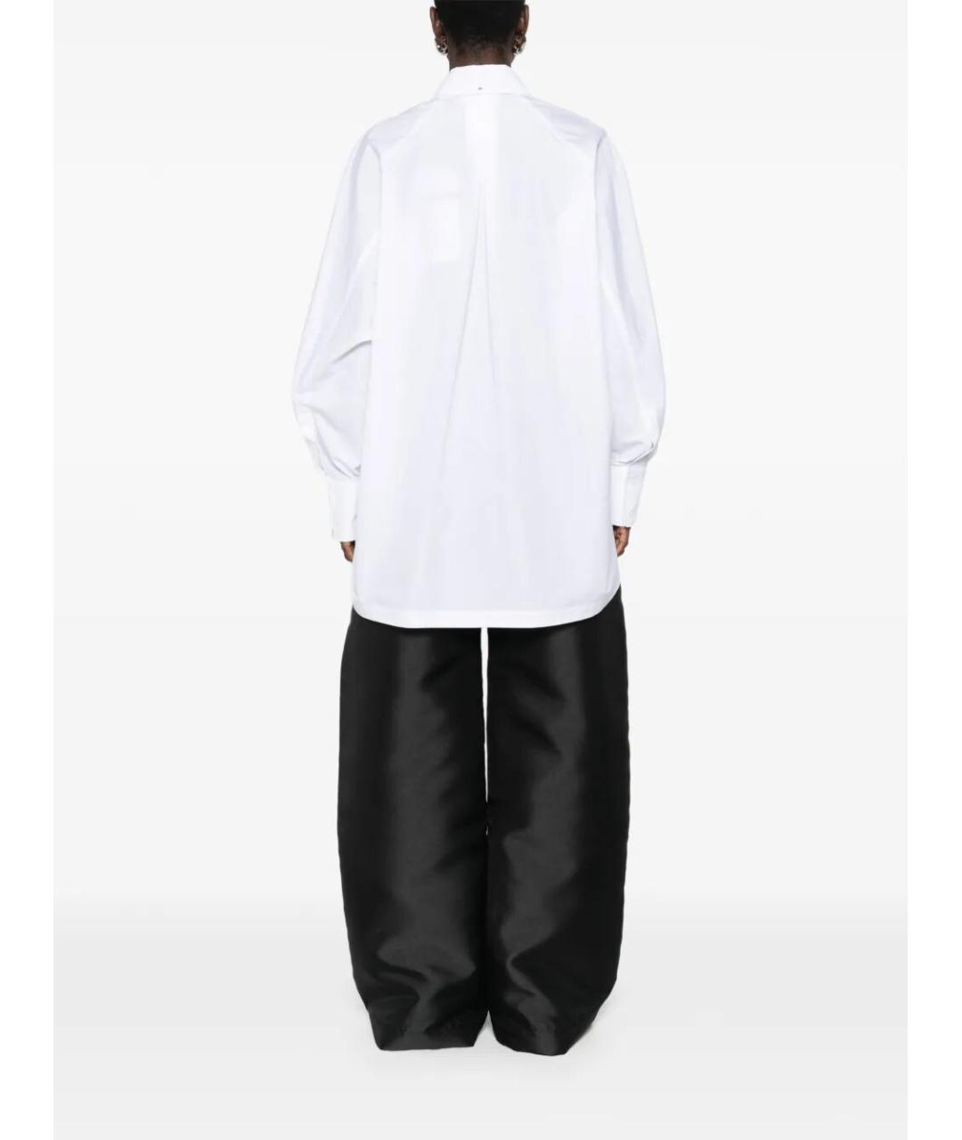 SPORTMAX Белая хлопковая рубашка, фото 5