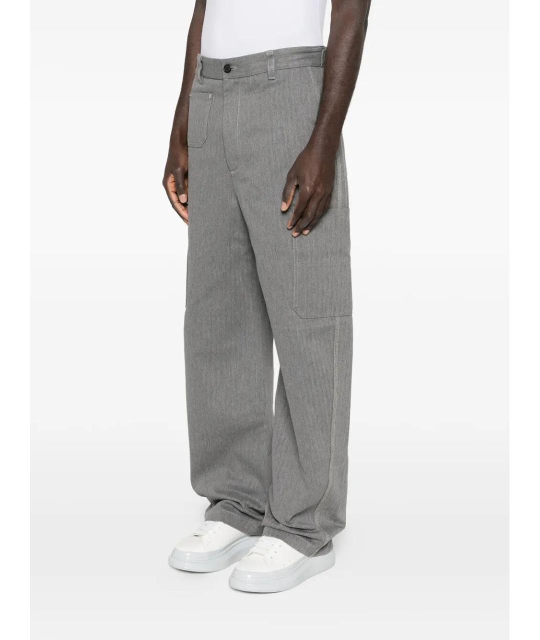 GIVENCHY Серые хлопковые прямые джинсы, фото 4