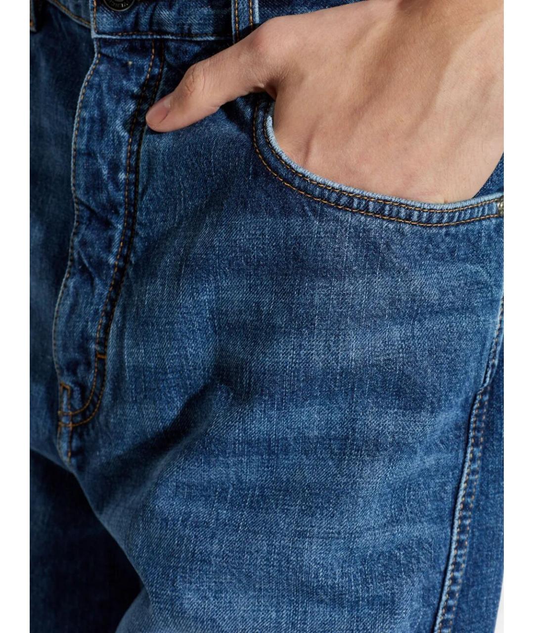 GIVENCHY Синие хлопковые прямые джинсы, фото 4