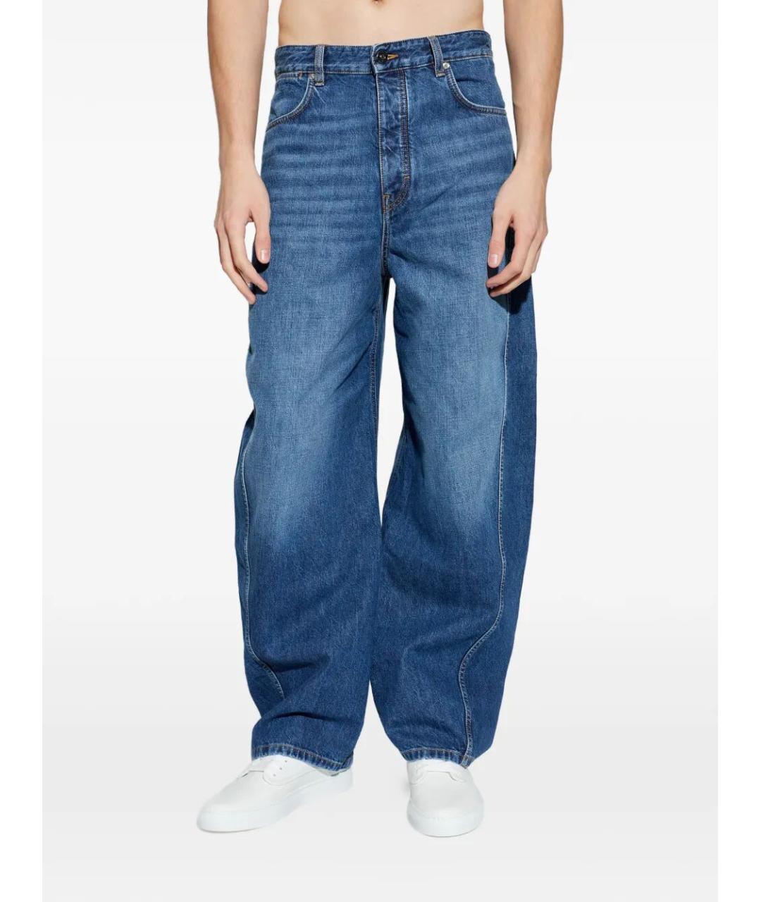 GIVENCHY Синие хлопковые прямые джинсы, фото 5